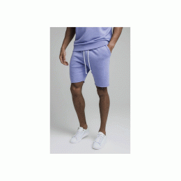 custom Relaxed Crew Shorts - Purple Marl